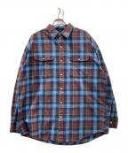 CHAPSチャップス）の古着「チェックシャツ」｜ネイビー