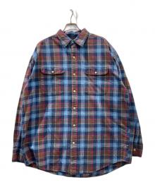 CHAPS（チャップス）の古着「チェックシャツ」｜ネイビー