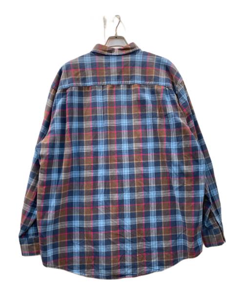 CHAPS（チャップス）CHAPS (チャップス) チェックシャツ ネイビー サイズ:XLの古着・服飾アイテム