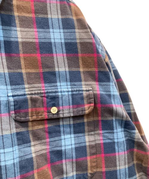 CHAPS（チャップス）CHAPS (チャップス) チェックシャツ ネイビー サイズ:XLの古着・服飾アイテム