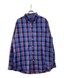 CHAPS（チャップス）の古着「チェックシャツ」｜ネイビー