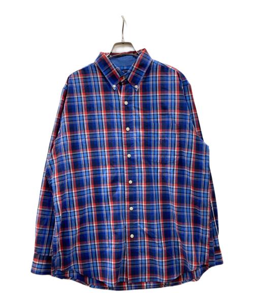 CHAPS（チャップス）CHAPS (チャップス) チェックシャツ ネイビー サイズ:Lの古着・服飾アイテム