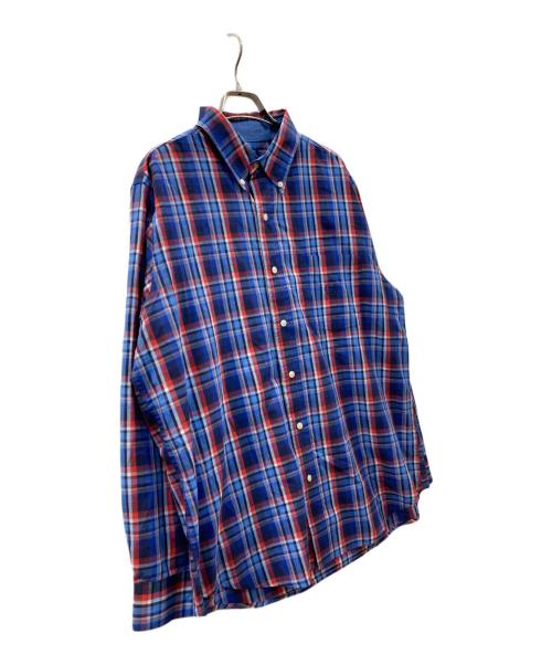 CHAPS（チャップス）CHAPS (チャップス) チェックシャツ ネイビー サイズ:Lの古着・服飾アイテム