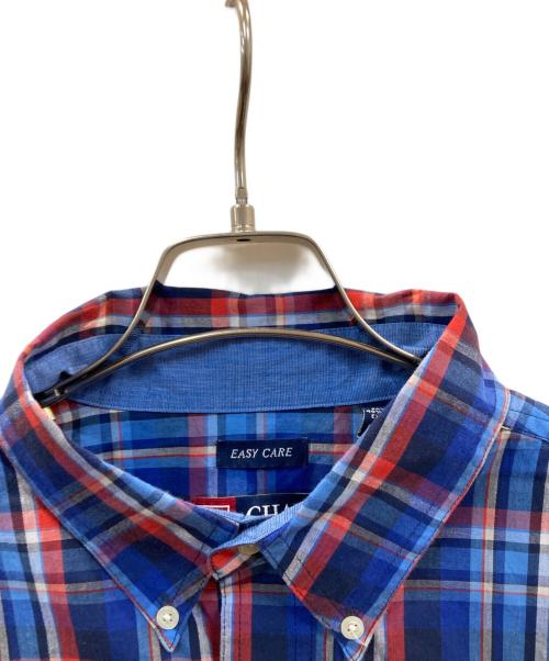 CHAPS（チャップス）CHAPS (チャップス) チェックシャツ ネイビー サイズ:Lの古着・服飾アイテム
