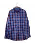 CHAPS（チャップス）の古着「チェックシャツ」｜ネイビー