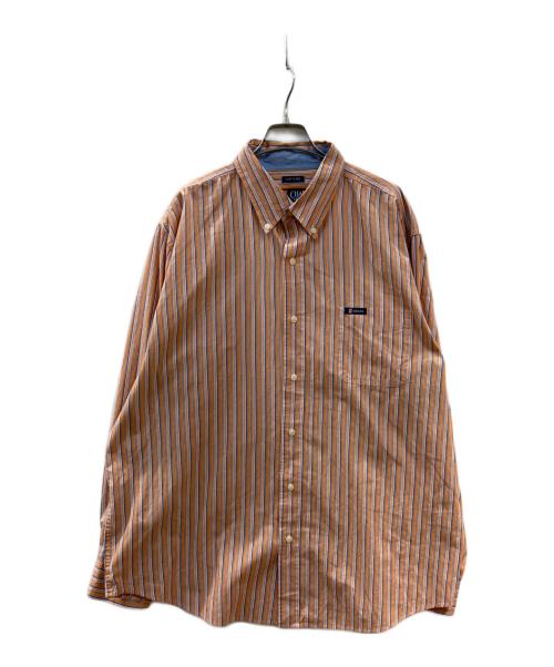CHAPS（チャップス）CHAPS (チャップス) ストライプシャツ オレンジ サイズ:XXLの古着・服飾アイテム