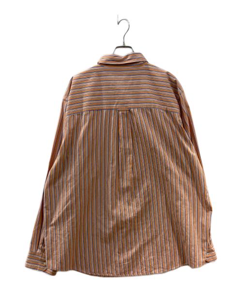 CHAPS（チャップス）CHAPS (チャップス) ストライプシャツ オレンジ サイズ:XXLの古着・服飾アイテム