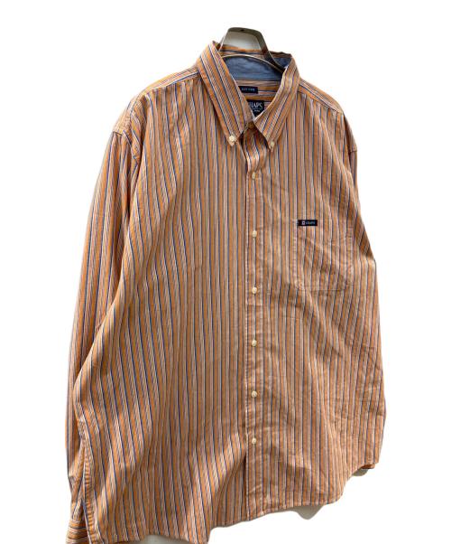 CHAPS（チャップス）CHAPS (チャップス) ストライプシャツ オレンジ サイズ:XXLの古着・服飾アイテム