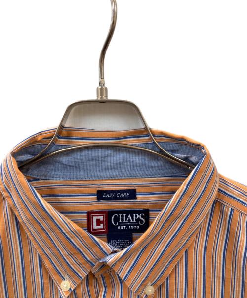 CHAPS（チャップス）CHAPS (チャップス) ストライプシャツ オレンジ サイズ:XXLの古着・服飾アイテム