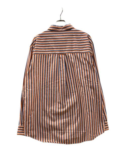 CHAPS（チャップス）CHAPS (チャップス) ストライプシャツ オレンジ サイズ:Lの古着・服飾アイテム