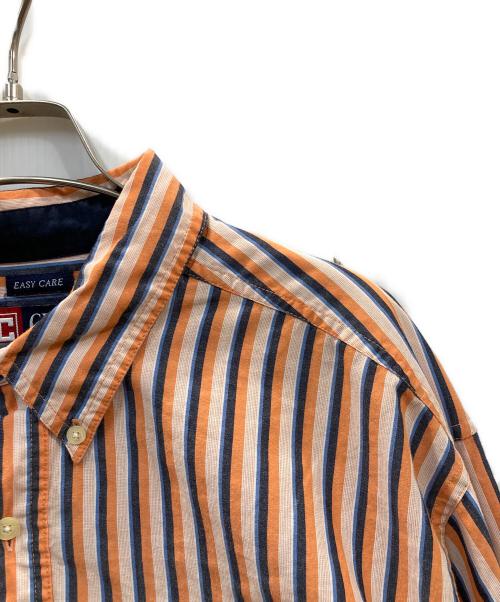 CHAPS（チャップス）CHAPS (チャップス) ストライプシャツ オレンジ サイズ:Lの古着・服飾アイテム
