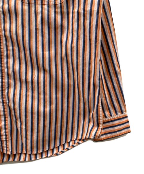 CHAPS（チャップス）CHAPS (チャップス) ストライプシャツ オレンジ サイズ:Lの古着・服飾アイテム