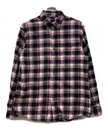 CHAPS（チャップス）の古着「チェックシャツ」｜ブラック