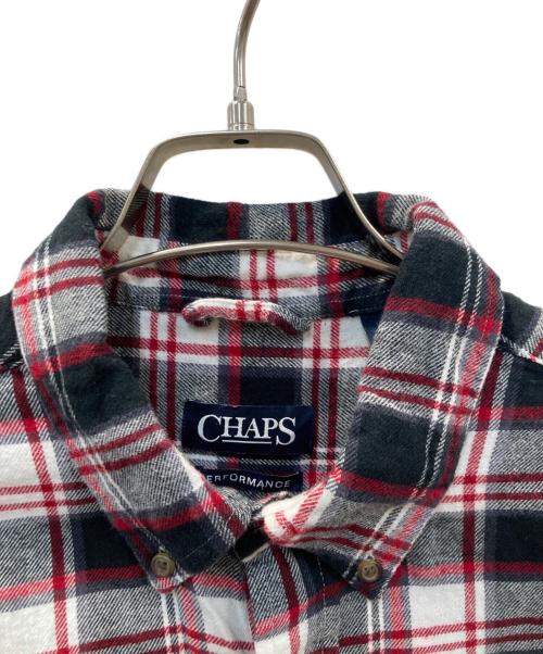 CHAPS（チャップス）CHAPS (チャップス) チェックシャツ ブラック サイズ:Lの古着・服飾アイテム