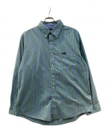 CHAPS（チャップス）の古着「ストライプシャツ」｜グリーン