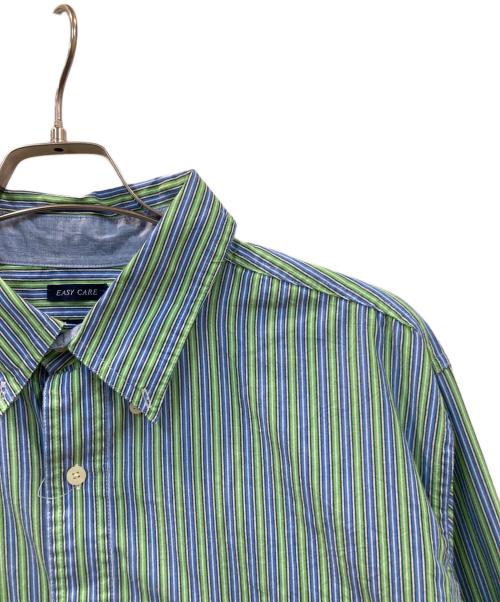 CHAPS（チャップス）CHAPS (チャップス) ストライプシャツ グリーン サイズ:XLの古着・服飾アイテム