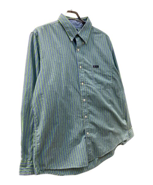 CHAPS（チャップス）CHAPS (チャップス) ストライプシャツ グリーン サイズ:XLの古着・服飾アイテム