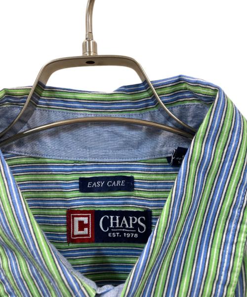 CHAPS（チャップス）CHAPS (チャップス) ストライプシャツ グリーン サイズ:XLの古着・服飾アイテム