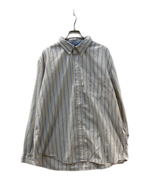 CHAPS（チャップス）CHAPS (チャップス) ストライプシャツ ベージュ サイズ:XLの古着・服飾アイテム