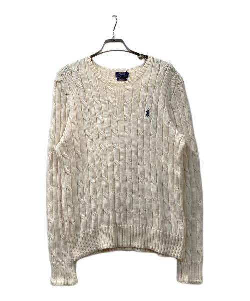 POLO RALPH LAUREN（ポロ・ラルフローレン）POLO RALPH LAUREN (ポロ・ラルフローレン) ニット ベージュ サイズ:XLの古着・服飾アイテム