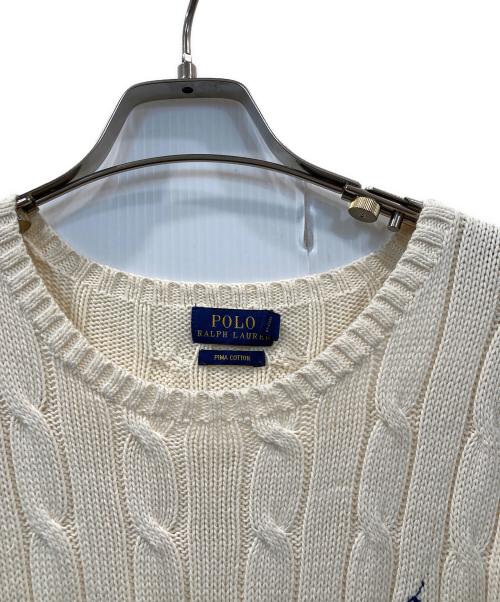 POLO RALPH LAUREN（ポロ・ラルフローレン）POLO RALPH LAUREN (ポロ・ラルフローレン) ニット ベージュ サイズ:XLの古着・服飾アイテム