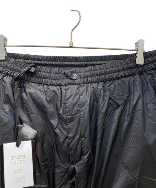 TAION EXTRA（タイオン エクストラ）TAION EXTRA (タイオン エクストラ) ダウンパンツ ブラック サイズ:- 未使用品の古着・服飾アイテム