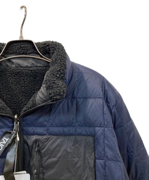 TAION（タイオン）TAION (タイオン) リバーシブル ハイネック ライトダウン×ソフトボア ジャケット ダウンジャケット ネイビー サイズ:XLの古着・服飾アイテム