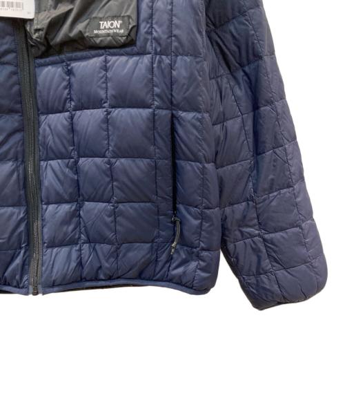 TAION（タイオン）TAION (タイオン) リバーシブル ハイネック ライトダウン×ソフトボア ジャケット ダウンジャケット ネイビー サイズ:XLの古着・服飾アイテム