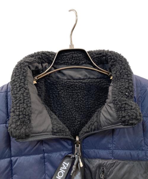 TAION（タイオン）TAION (タイオン) リバーシブル ハイネック ライトダウン×ソフトボア ジャケット ダウンジャケット ネイビー サイズ:XLの古着・服飾アイテム