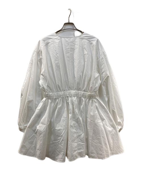 LE PHIL（ル フィル）LE PHIL (ル フィル) タイプライター バイオ ブラウス ホワイト サイズ:Fの古着・服飾アイテム