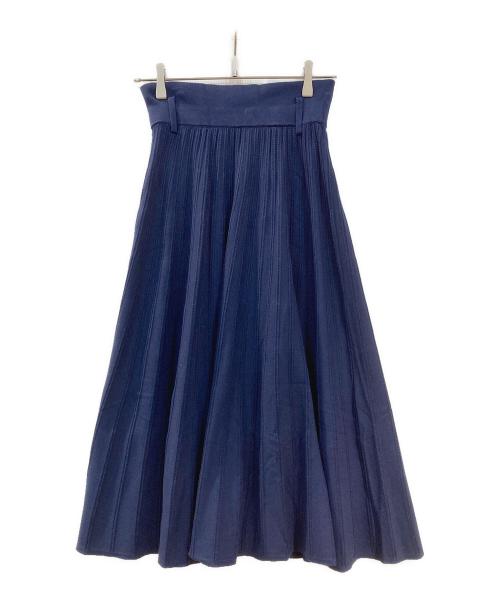 Mystrada（マイストラーダ）Mystrada (マイストラーダ) ファー付きニットアップ ネイビー サイズ:38の古着・服飾アイテム