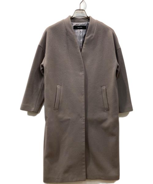 JOURNAL STANDARD（ジャーナルスタンダード）JOURNAL STANDARD (ジャーナルスタンダード) スーパー140ビーバーVネックコート グレー サイズ:Sの古着・服飾アイテム