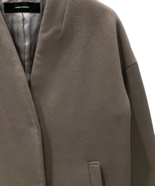 JOURNAL STANDARD（ジャーナルスタンダード）JOURNAL STANDARD (ジャーナルスタンダード) スーパー140ビーバーVネックコート グレー サイズ:Sの古着・服飾アイテム