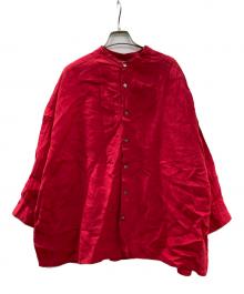 ICHI Antiquites（イチアンティークス）の古着「リネンシャツ」｜レッド