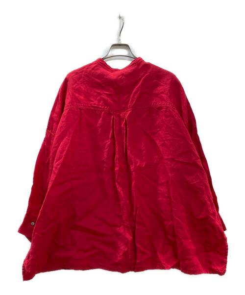 ICHI Antiquites（イチアンティークス）ICHI Antiquites (イチアンティークス) リネンシャツ レッド サイズ:Mの古着・服飾アイテム