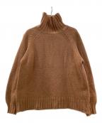 休日と詩キュウジツトウタ）の古着「ハイネックウールニット」｜ブラウン