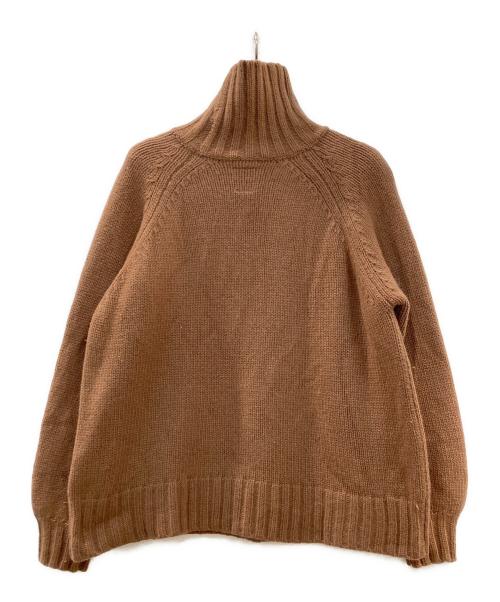 休日と詩（キュウジツトウタ）休日と詩 (キュウジツトウタ) ハイネックウールニット ブラウン サイズ:ーの古着・服飾アイテム