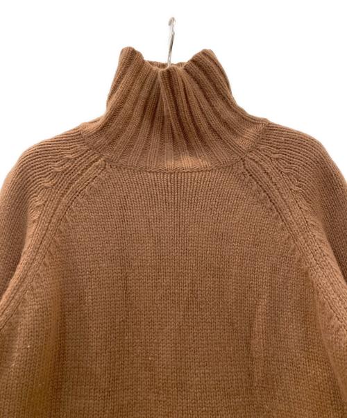 休日と詩（キュウジツトウタ）休日と詩 (キュウジツトウタ) ハイネックウールニット ブラウン サイズ:ーの古着・服飾アイテム