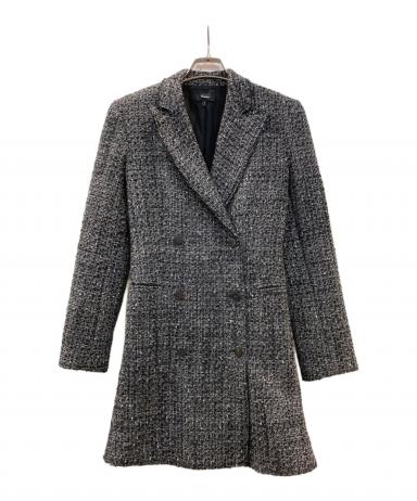 中古・古着通販】theory (セオリー) ツイードコート グレー サイズ:2