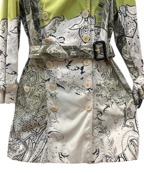 ETRO（エトロ）ETRO (エトロ) ペイズリー トレンチコート ベージュ サイズ:40の古着・服飾アイテム