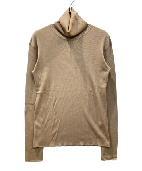 DEUXIEME CLASSE（ドゥーズィエム クラス）Deuxieme Classe (ドゥーズィエム クラス) jersey タートルネック カットソー ベージュ サイズ:記載なしの古着・服飾アイテム
