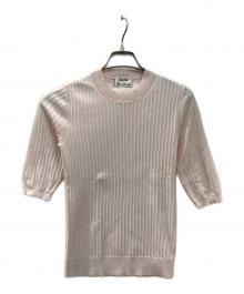 Acne studios（アクネ ストゥディオズ）の古着「IZA RIB サマーリブニット」｜ピンク