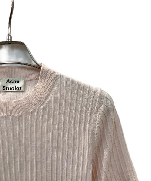 Acne studios（アクネ ストゥディオス）ACNE STUDIOS (アクネ ストゥディオス) IZA RIB サマーリブニット ピンク サイズ:XSの古着・服飾アイテム