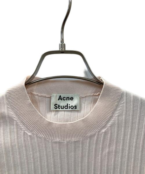 Acne studios（アクネ ストゥディオス）ACNE STUDIOS (アクネ ストゥディオス) IZA RIB サマーリブニット ピンク サイズ:XSの古着・服飾アイテム