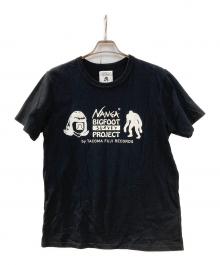 TACOMA FUJI RECORDS×NANGA×BIGFOOT（タコマ フジ レコード×ナンガ）の古着「30th トリプルネームTシャツ」｜ブラック