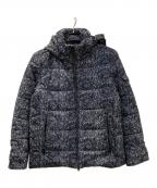 HIDE AWAYS NICOLEハイダウェイ二コル）の古着「フードプリント中綿ブルゾン」｜ブラック