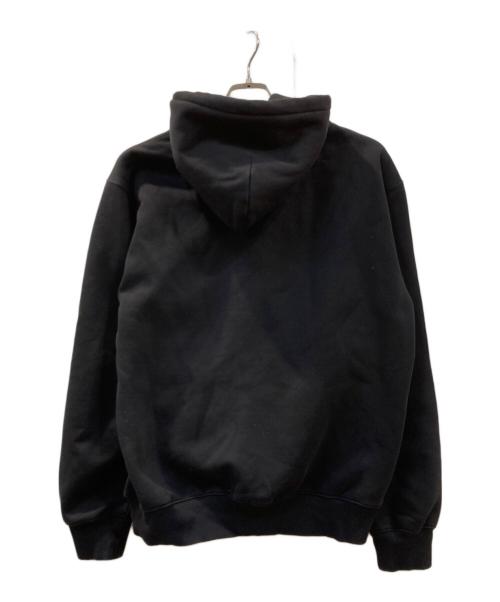 CarHartt（カーハート）CarHartt (カーハート) 刺繍ロゴ プルオーバーパーカー ブラック サイズ:Mの古着・服飾アイテム