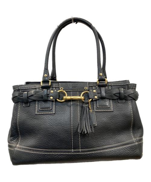 COACH（コーチ）COACH (コーチ) レザーバッグ ブラックの古着・服飾アイテム
