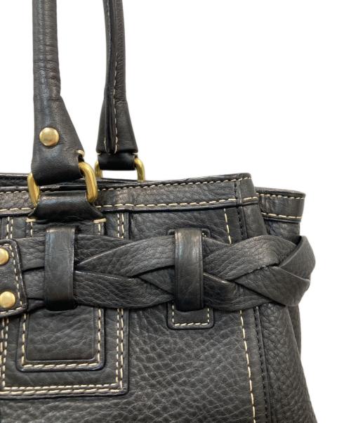 COACH（コーチ）COACH (コーチ) レザーバッグ ブラックの古着・服飾アイテム