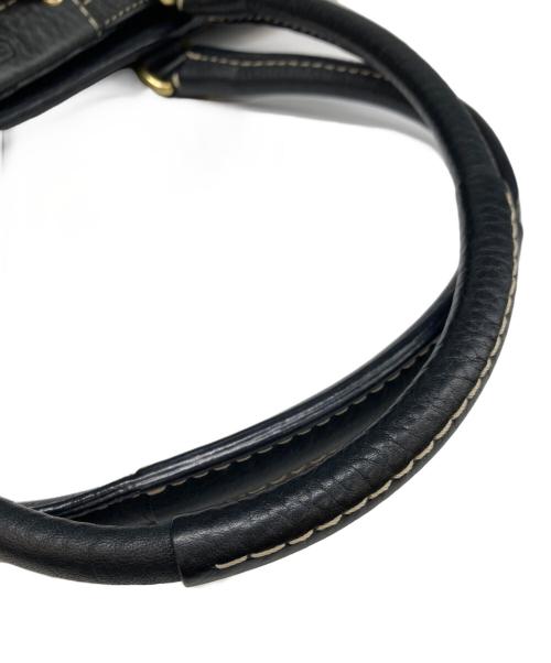 COACH（コーチ）COACH (コーチ) レザーバッグ ブラックの古着・服飾アイテム